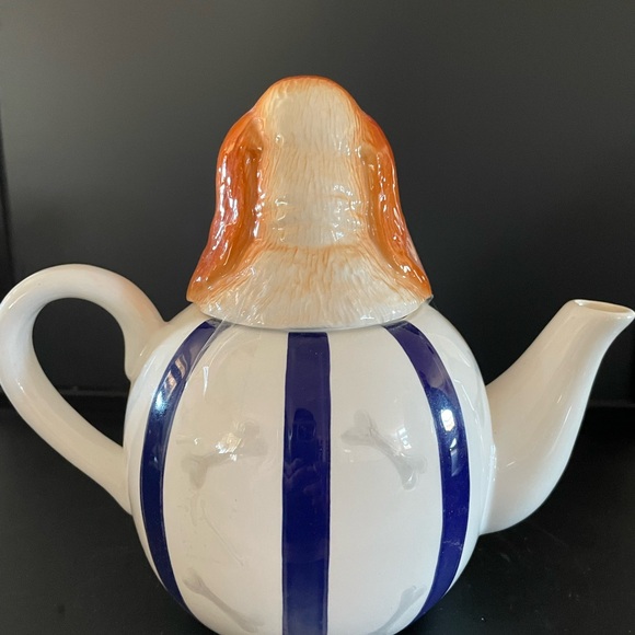 Fitz & Floyd Basset Hound Teapot OCI Omnibus - Picture 4 of 8